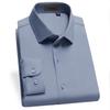 Zhuangji Herren Hemd mit langen Ärmeln, leichte Luxus-Mischung aus Maulbeerseide, Business Casual