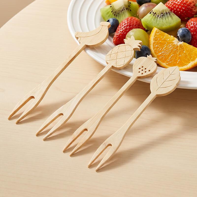 KATEI STORY Disposable Bamboo Animal Fruit Picks