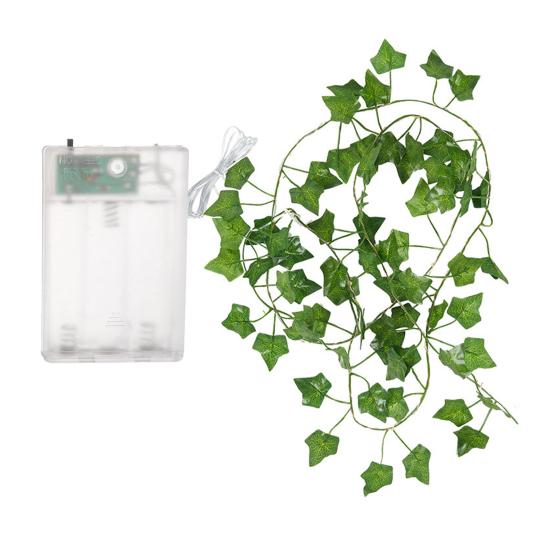 Christmas Wreath with Twinkling Fairy Lights Faux Olive Vine Garland Indoor Outdoor Holiday Decor for Fireplace Home