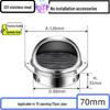 304 Stainless Steel Ventilation Cap: Rain-Proof Exhaust Cover for Exterior Wall and Range Hood, PVC Compatible