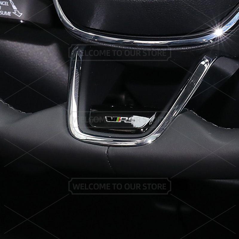 1Pc Car 3D Metal VRS Emblem Auto Steering Wheel Badge Decals Inner Sticker For VRS Octavia Kamiq Kodiaq Karoq Superb Fabia Yeti