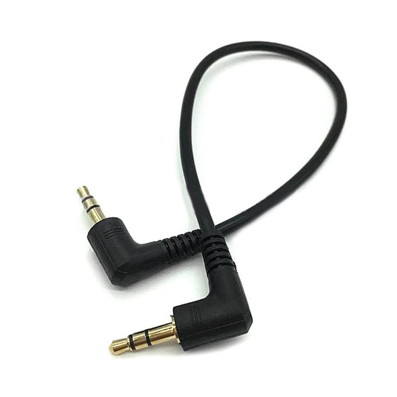 3.5mm Male to Male Stereo AudiosCable 90Degree Angled 3Poles Fit for Car Headphone Auxiliary Cord Wire Converter MP3/MP4
