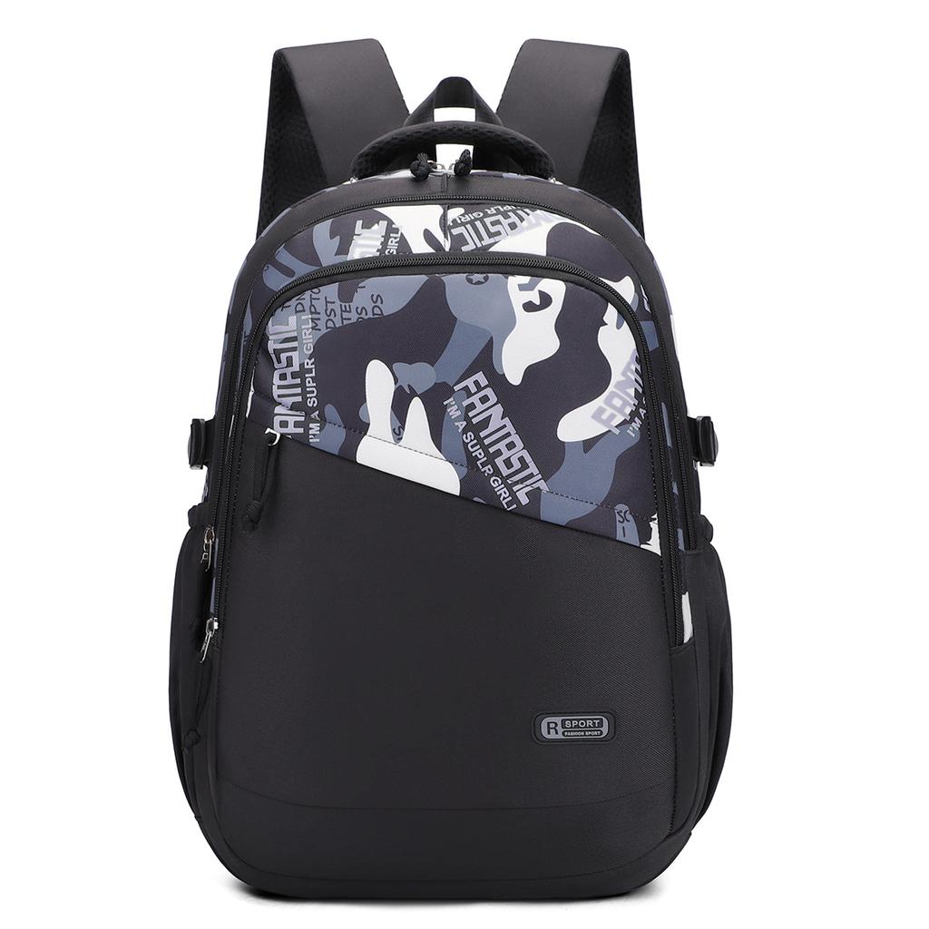 Schoolbag manufacturers wholesale boys large capacity schoolbag printing niche casual men's backpack travel computer outdoor backpack