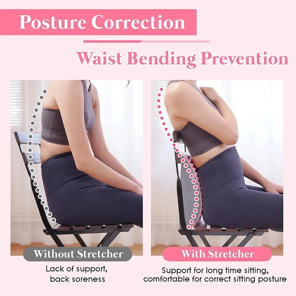 Back Stretcher and Neck Stretcher Pillow Pain Relief for Lower Back Lumbar Support Posture Correction Sciatica Aid Easy To Use At Home Office