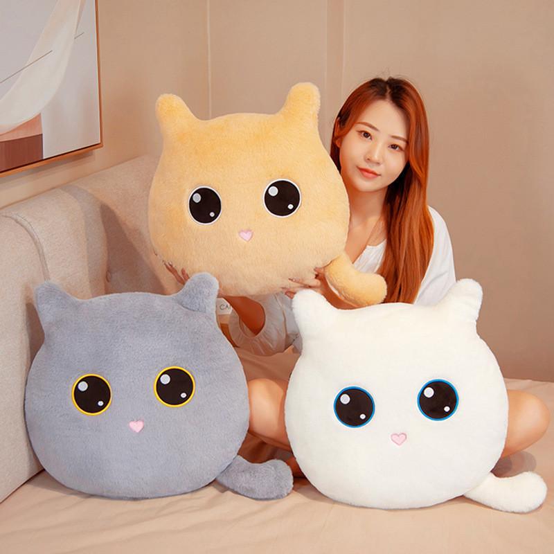 Kitten Plush Cartoon Toy Cute Black And White Doll Girls Office Sofa Cushion