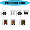 Banderas de Feliz Halloween Banderas de Halloween Decoraciones para Fiestas de Halloween Telón de Fondo para Truco o Trato Guirnalda Exterior Interior