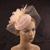 Veil Fascinator Caps Mesh Ribbons Headress Fashion Fascinator  Wedding