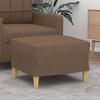 349266 vidaXL Footrest Brown 60x50x41 Cm Fabric