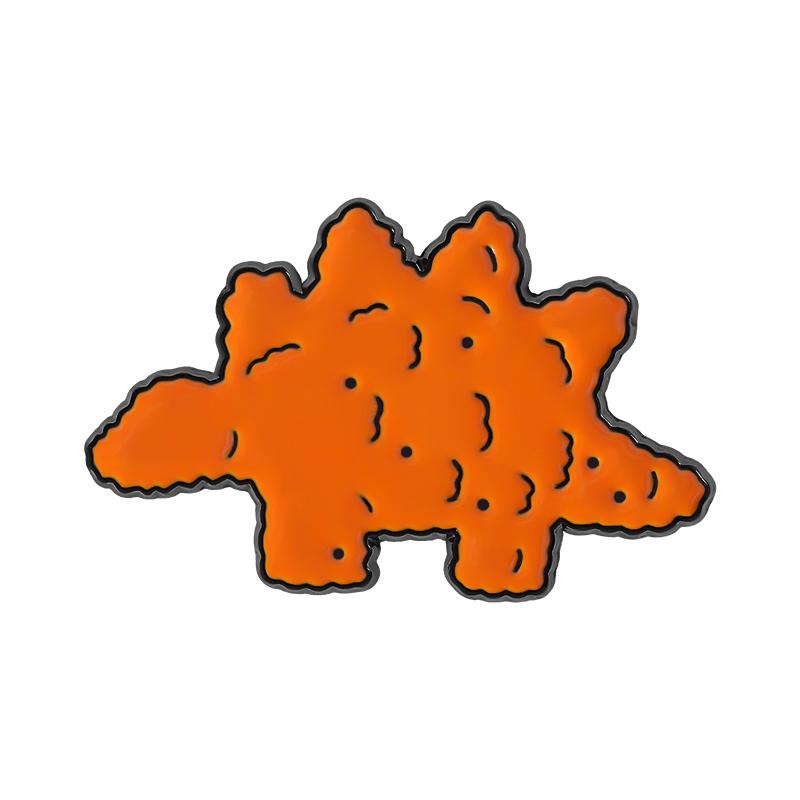 Cute Nugget Dinosaur Enamel Pins Custom Dinosaur Cookies Brooches Lapel Badges Clothes Animal Jewelry Gift for Kids Friends