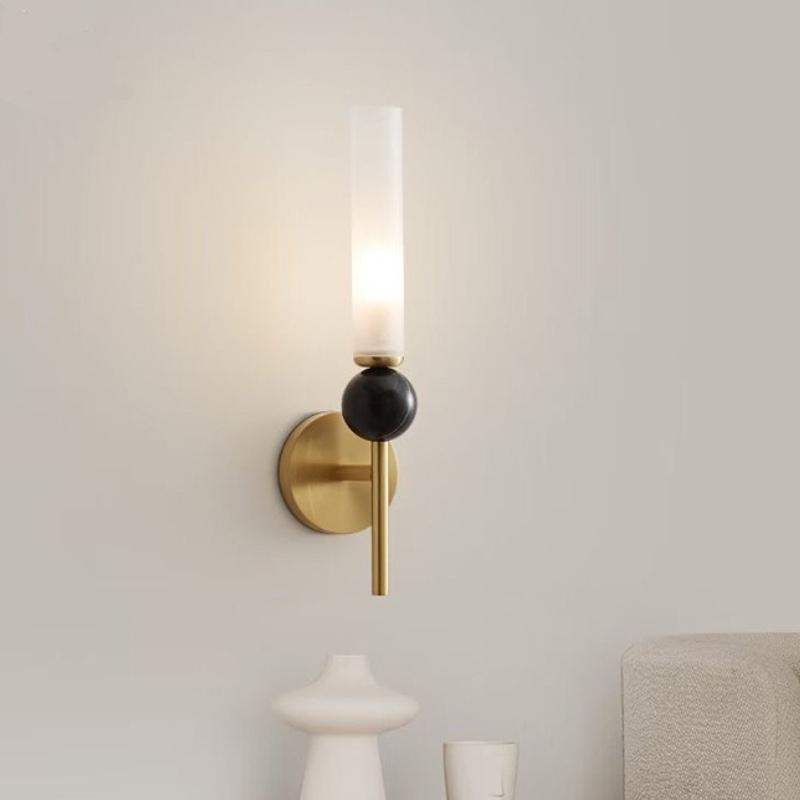 New LED Natural Marble Wall Lamp Bedroom Bedside Lamp Living Room Dining Room Decorative Lighting G9 Light Bulb
