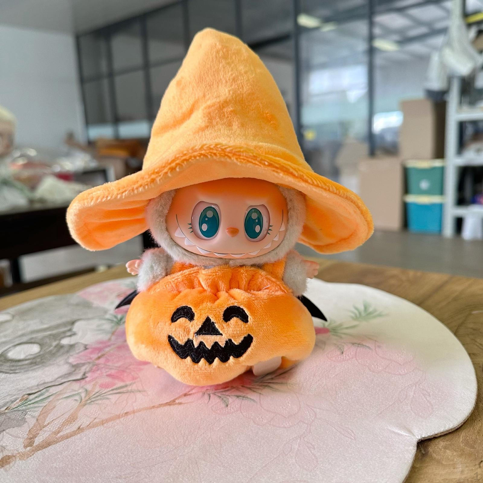 

Сделай сам, плюшевая фигурка в виде тыквы для девочек, куклы на Хэллоуин 15 см Orange hat