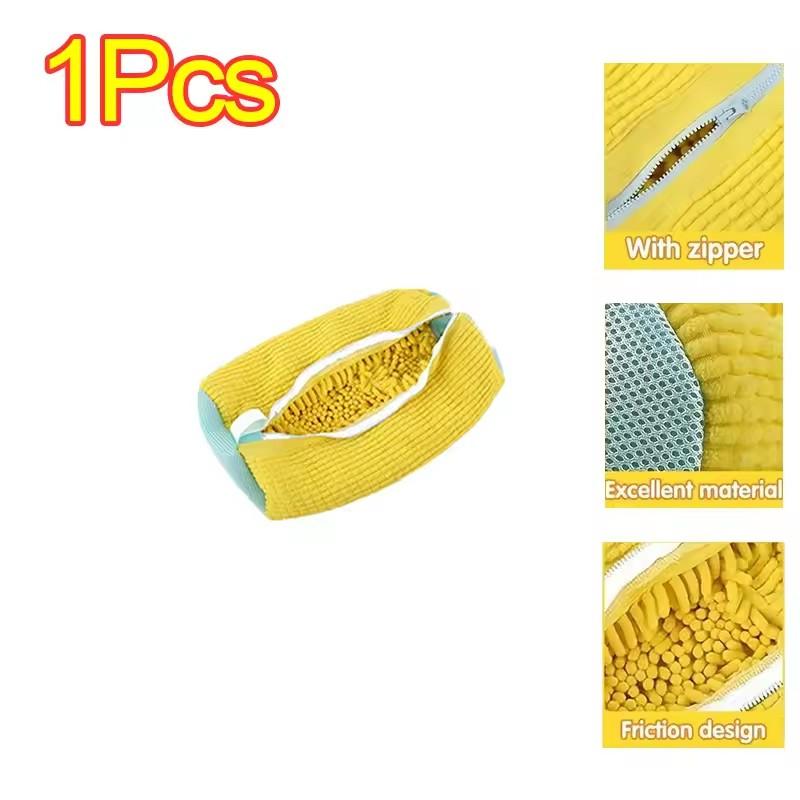 

2/1Pcs Washing Shoes Bag Cotton Laundry Chenille Shoe Laundry Bags Anti-Deformation Shoes Clothes Organizer Mesh Zipper Dropship