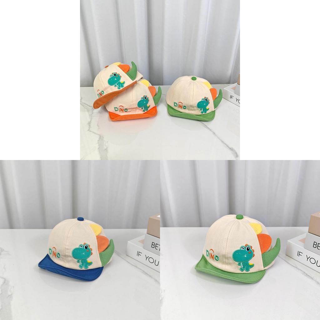Dino Kids Sun Hat With Embroidered Animal Design For Toddlers 624 Months