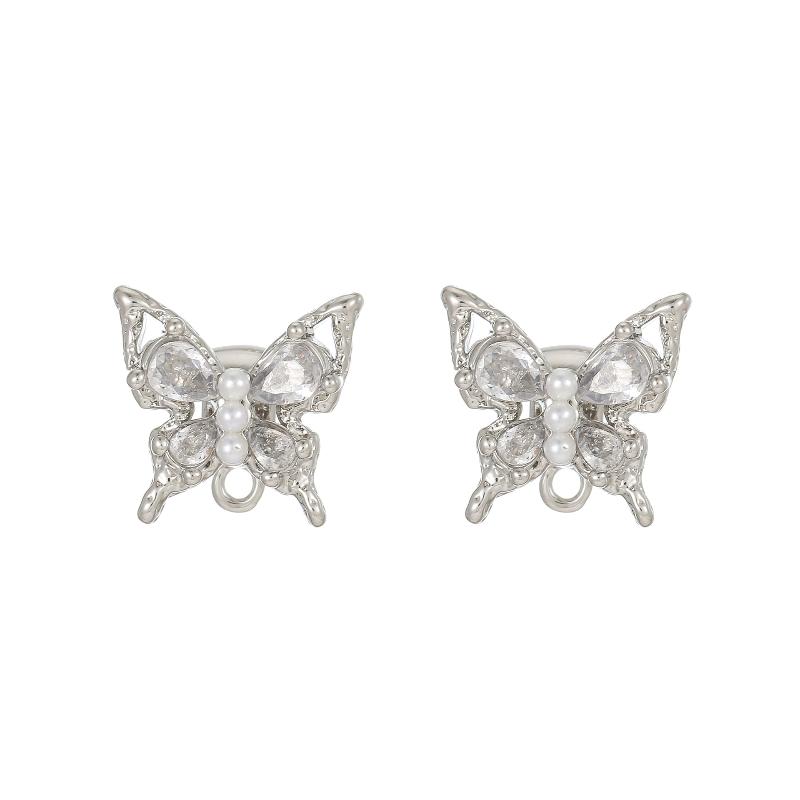 

2Pcs Luxury Headphone Accessories Butterfly Zircon Anti-Loss Ear Clip For Wireless Earphones Jewelry A4