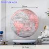 8inch Magnetic Levitating Globe 20cm Transparent Globe Lamp LED Light ABS Globe Home Office Decoration Creative Christmas Busine