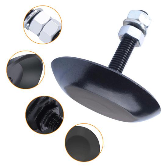 Univerzální lyžiny sněhové radlice ATV UTV 2 Heavy-Duty protiskluzové lyžiny s maticemi podložkami, lyžiny z tvrzené oceli