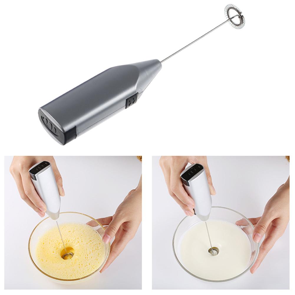 Batteriebetriebener Mini-Mixer Küchenkochwerkzeuge Handlicher Elektrischer Schneebesen Handmixer Leicht zu Reinigen für Latte für Heißgetränk