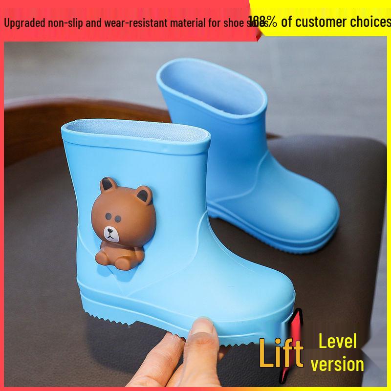 Cartoon Baby Non-Slip Waterproof Rubber Rain Boots - Cute Toddler Shoes