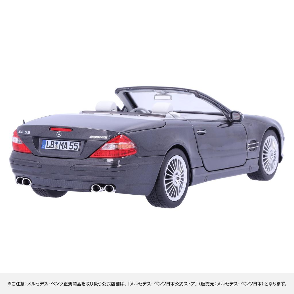 [Mercedes-Benz Collection] Genuine SL 55 AMG R 230 (2001-2006) 1/18 Scale Obsidian Black