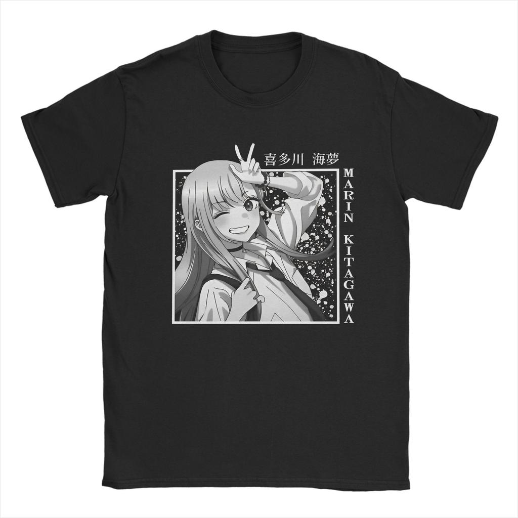 Marin Kitagawa Anime Tshirt Unisex Unisex My Dress Up Darling Awesome 100 Cotton Shirt Round Collar T Shirt New Arrival Clothes