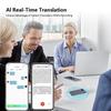 AI Voice Recorder with Real-Time Transcription & Translation Audio Recording Device App Control for Lectures Meetings Calls
