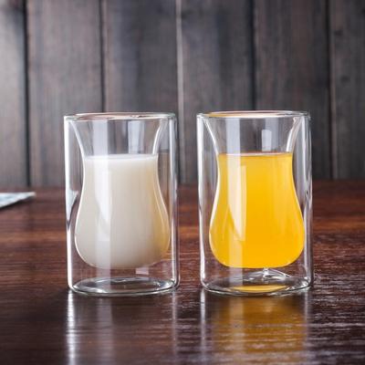 Weingläser, Whiskey-Tasse, Kaffee, Saft, Wasser, Trinkbecher, Doppelboden, Glas, Teetasse, 120 ml