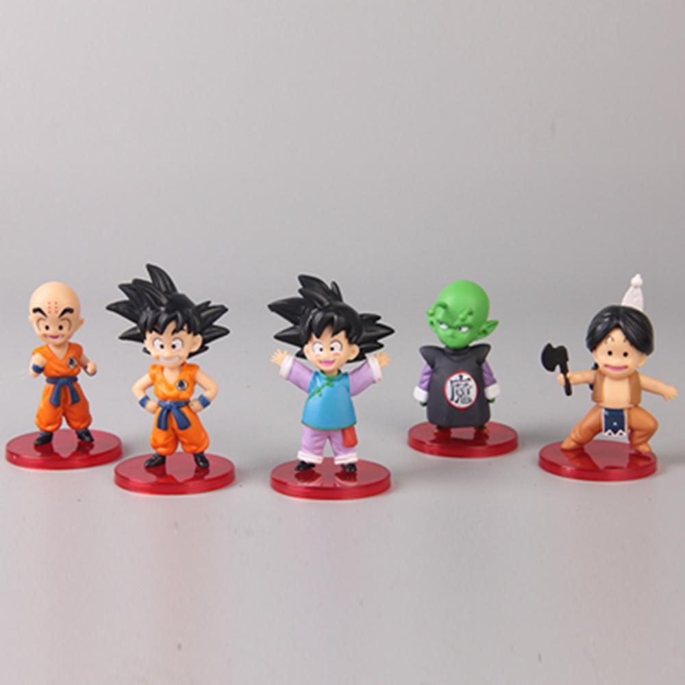 13Pcs/1Set Dragon Ball Son Goku Figure WCF Super Saiyan Son Gohan Krillin Kiki Character Model Toy Gift Collection Action Figure