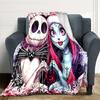 1Pc Jack Sally'S Winter Romance Blanket Soft Throw Blanket For Home Bedroom Bed Sofa Travel Office Solid Christmas Blanket