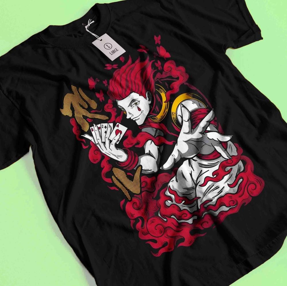 

Рубашка Хисоки Хантер х Хантер Манга Полоска HXH Аниме Унисекс рубашка Футболка Все Размеры XL