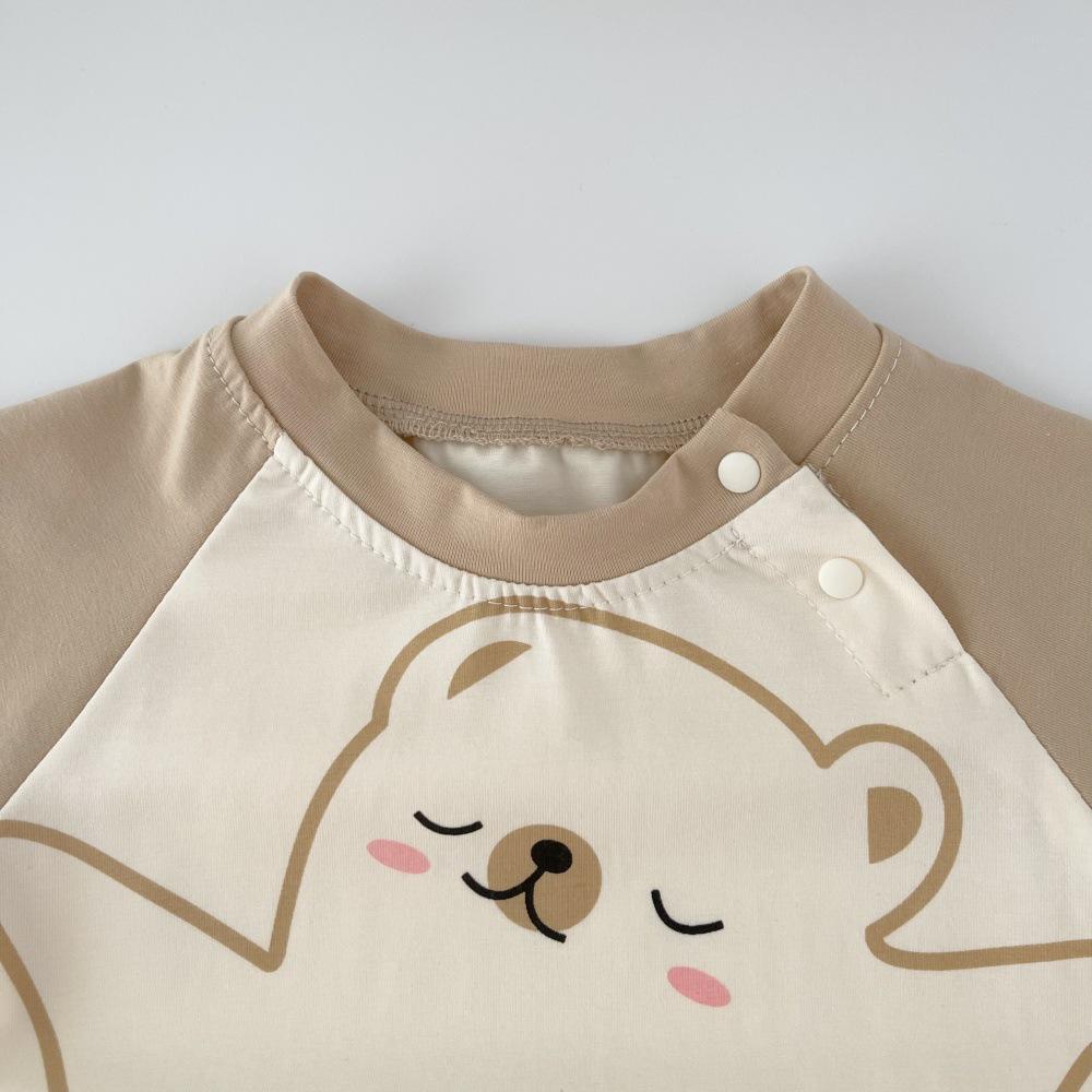 Korean Style Cartoon Baby Jumpsuit & Diaper Cover - Cute Summer Romper for Boys & Girls