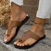 Kapcie damskie na zewnątrz Casual Beach damskie buty letnie nowe mieszkania Flip Flop sandały Walking klip Toe rzymska klamra damskie slajdy