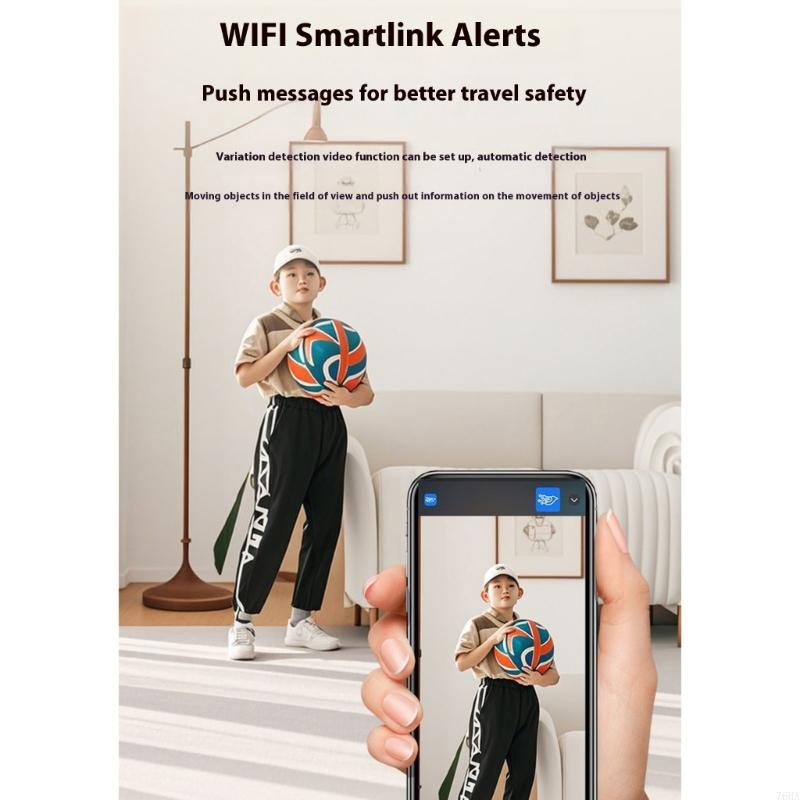 360 Degree Rotating Pet Camera with Two Way Talk Function and Night Detection Robot Cameras for Home Security