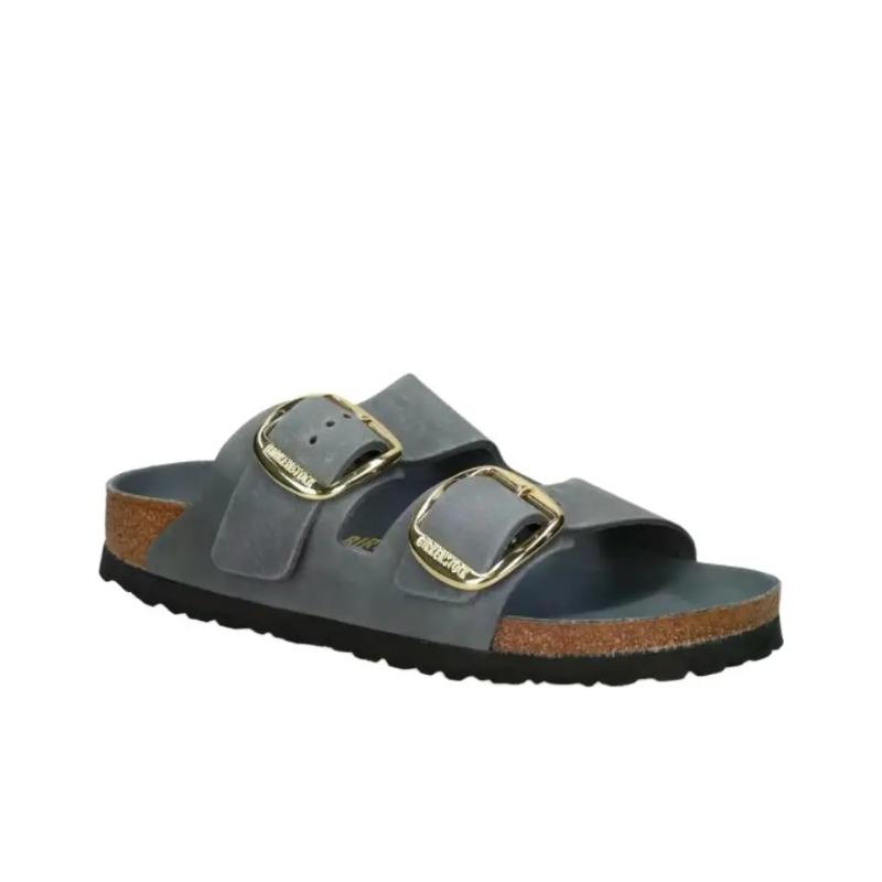 Birkenstock Arizona Big Buckle Women Mule Grijs Basalt Gray Narrow Fit 1032071 36