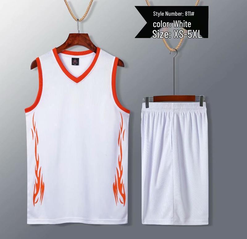 Basketball Uniform Sets for Men, Women, and Children - Sports Performance Jerseys with Printed Logo for Competition and Training.