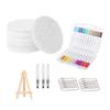 Magic Paint Art 3D Drawing Set Canvas Sponge Puffy Popcorn  Foam Texture Painting Kit DIY Bubble Drawing Pen Supplies