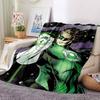 1pc Green Lantern Flannel Throw Blanket Soft, Warm & Cozy for Couch, Bed, Office, and Travel Versatile All Season Gift, Christmas present