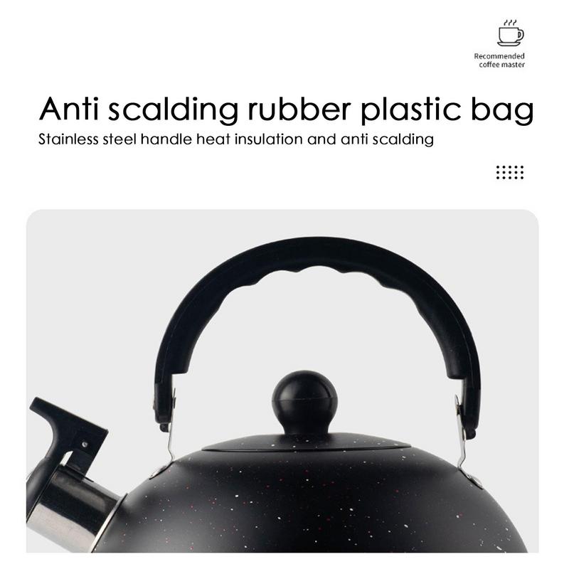 Whistling Tea Kettle For Stove Top 2.5L Stainless Steel Stovetop Kettle Tea Pots Rustproof Water Boiler With Loud Whistle And