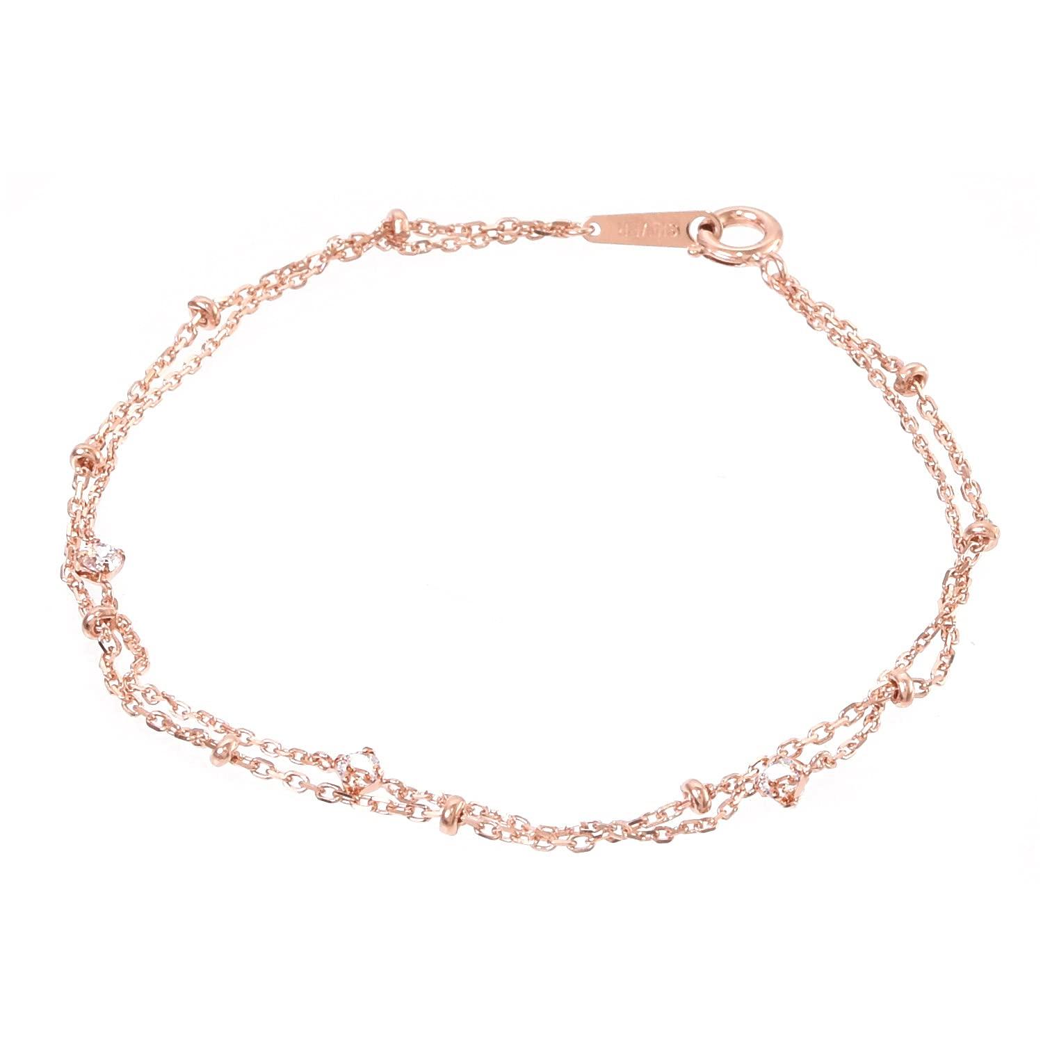 

Canal Yondoshi Bracelet Accessory Silver Pink Gold Jewelry 4C Simple 4℃ (Pink Gold)