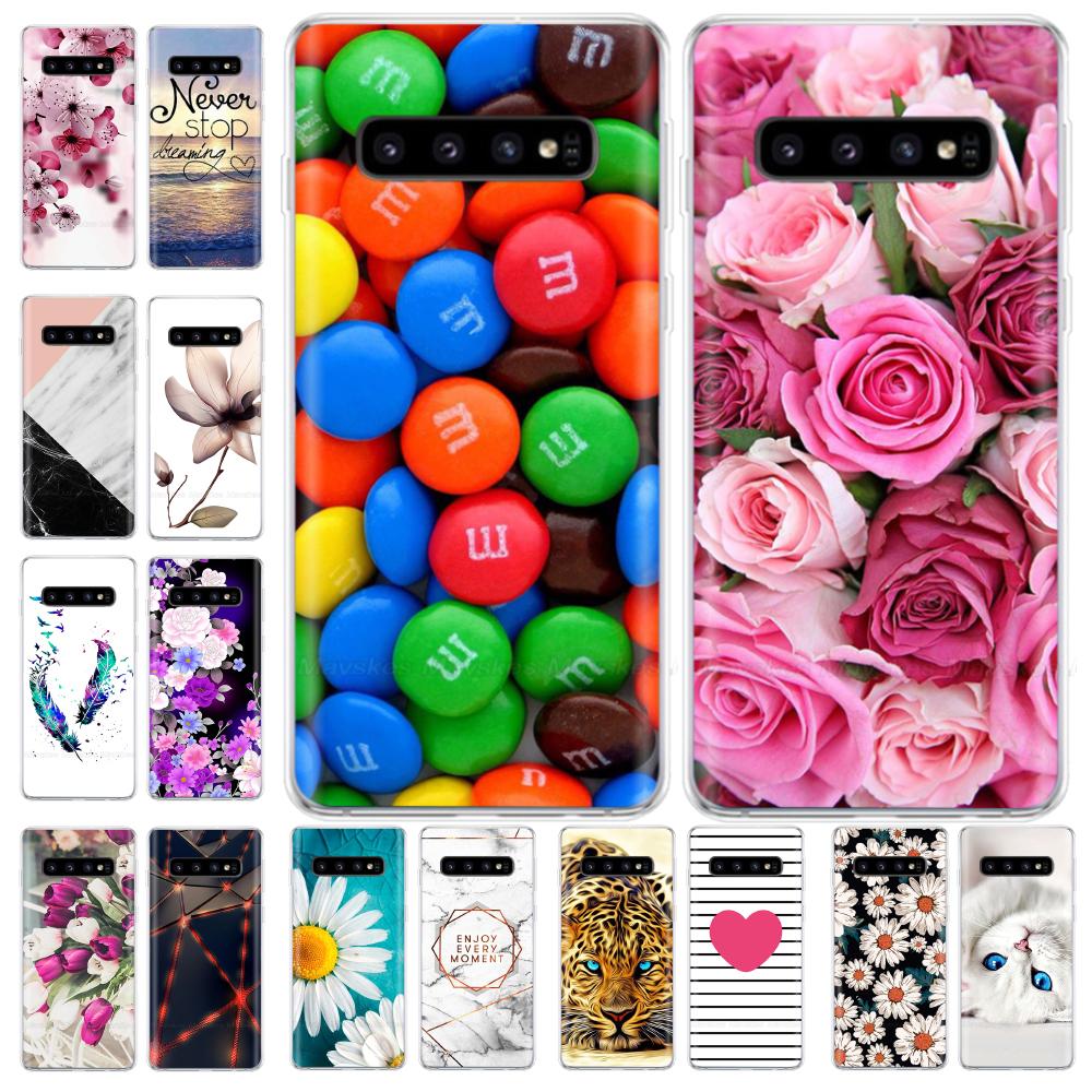 La più recente custodia stampata in TPU per Samsung Galaxy S10 S10 + Coperture del telefono per Samsung S10 Plus S10e Custodie Cover posteriore Paraurti Fundas Coque