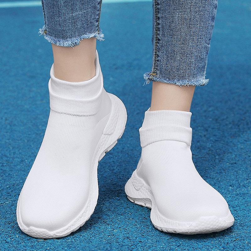 Sommer Außenhandel Übergröße 47 neue leichte Ein-Pedal-Faulenzerschuhe atmungsaktives Mesh stoßdämpfende Socken Schuhe Paar Mesh-Schuhe