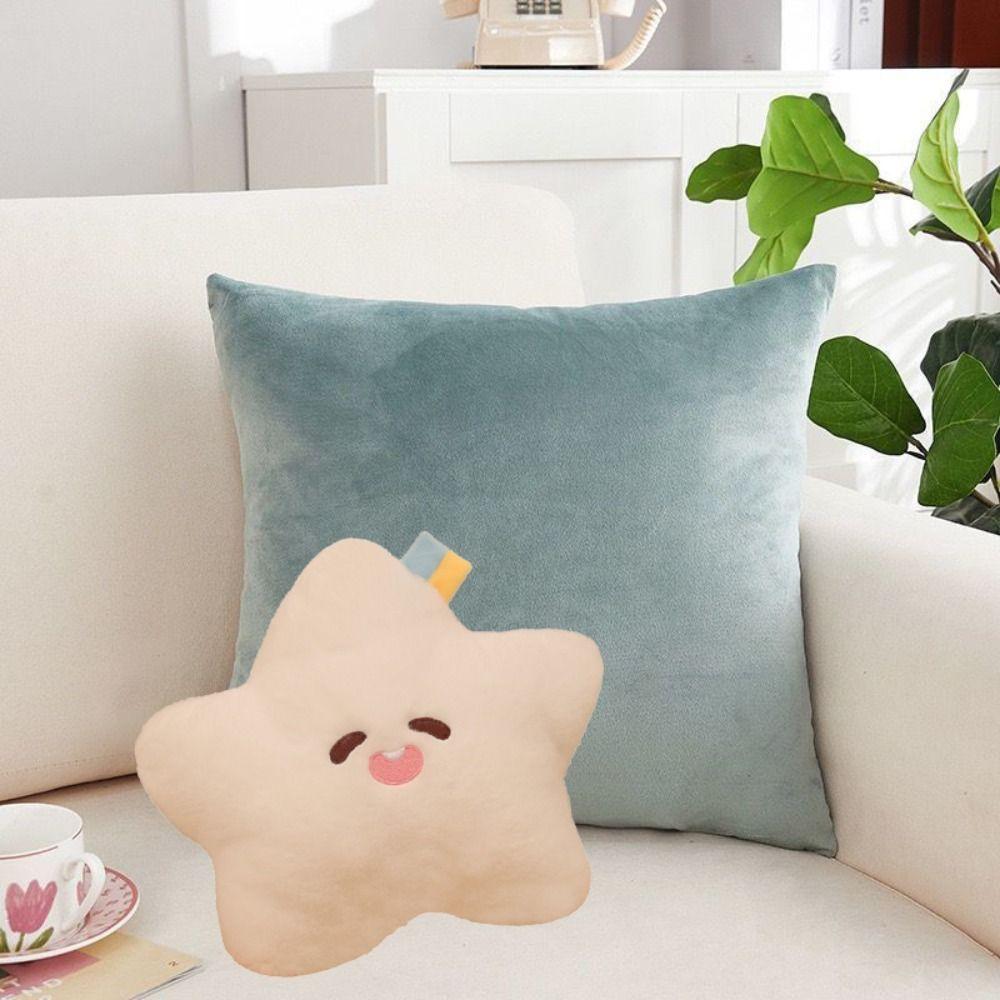 Soft Moon Star Shaped Plushie Doll Fluffy Plush Star Moon Stuffed Toy  Kids Gifts