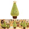 Xmas Gift Christmas Tree Figure Plush Cushion Cuddly Seat Home Decor