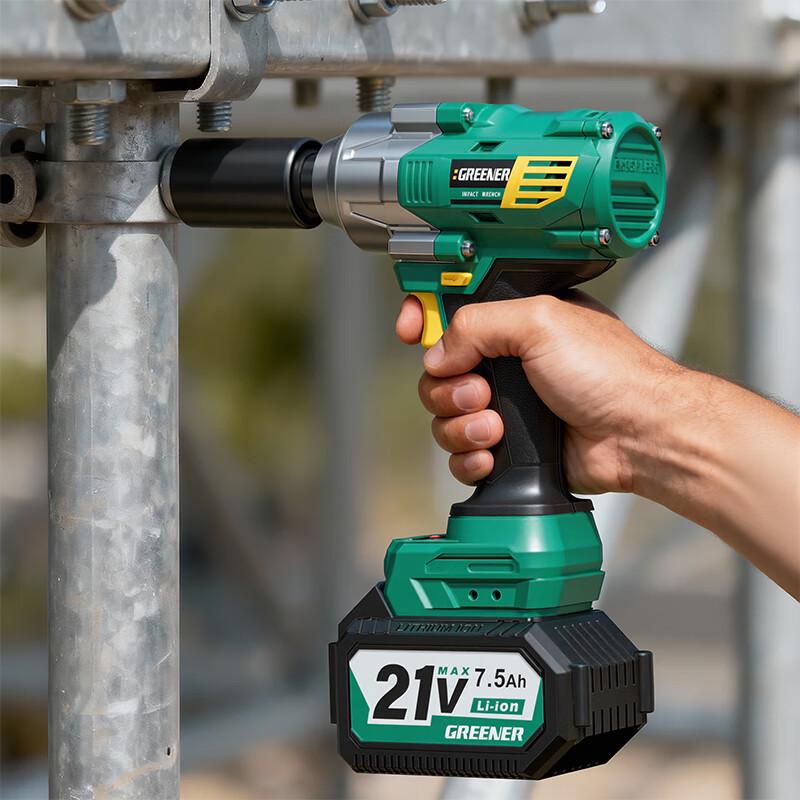 Greener Brushless Electric Impact Wrench Set CN plug (adapter included)