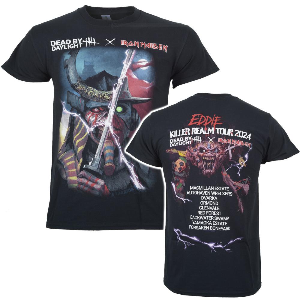 Iron Maiden T-Shirt Dead By Daylight Killer Realm Neu Schwarz Oversize Locker Baumwolle Street Trend Hip Hop Harajuku Oberteil Damen Herren Kleidung L blau