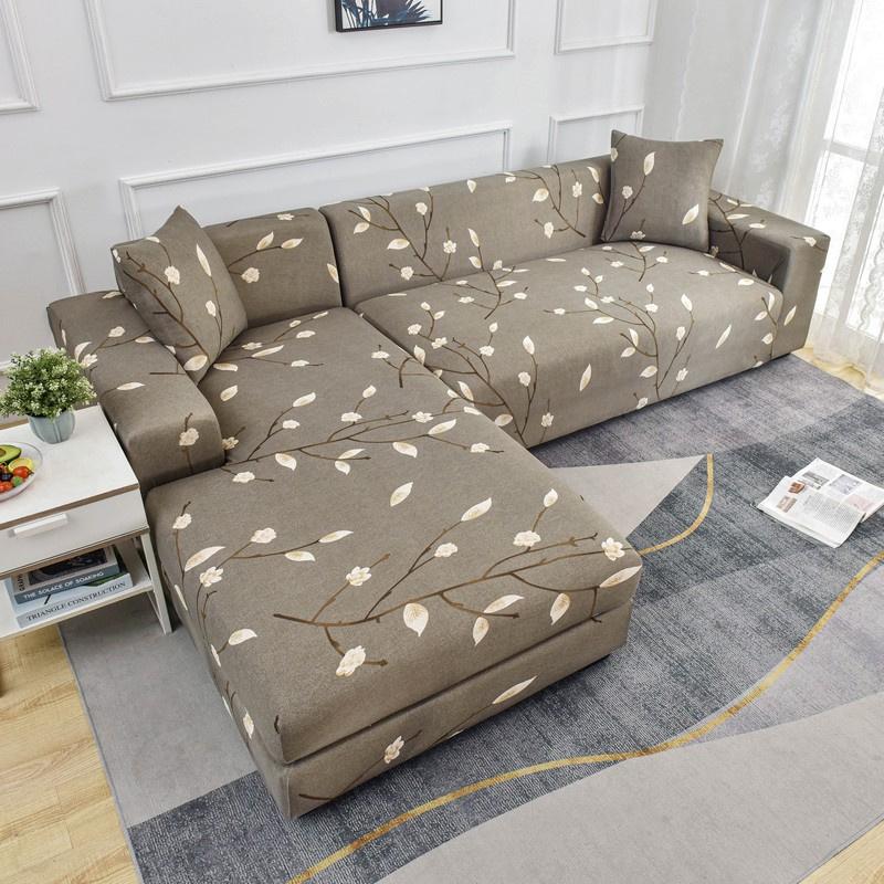 Geometric Sofa Covers For Living Roomastic Corner Couch Cover Sectional Corner L Shaped Chaise Longue Slipcover Funda De Sofá