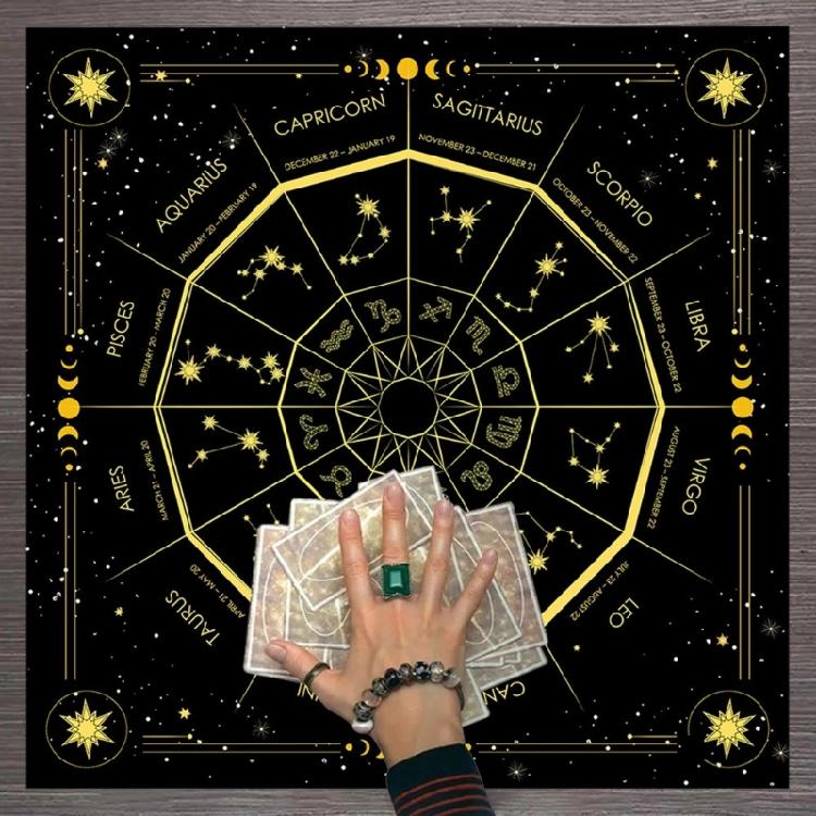 23x23In Board Game Card Magician Daily Pad Tarot Tablecloth Rune Divination Altar Tarot Patch Table Cover Table Cloth