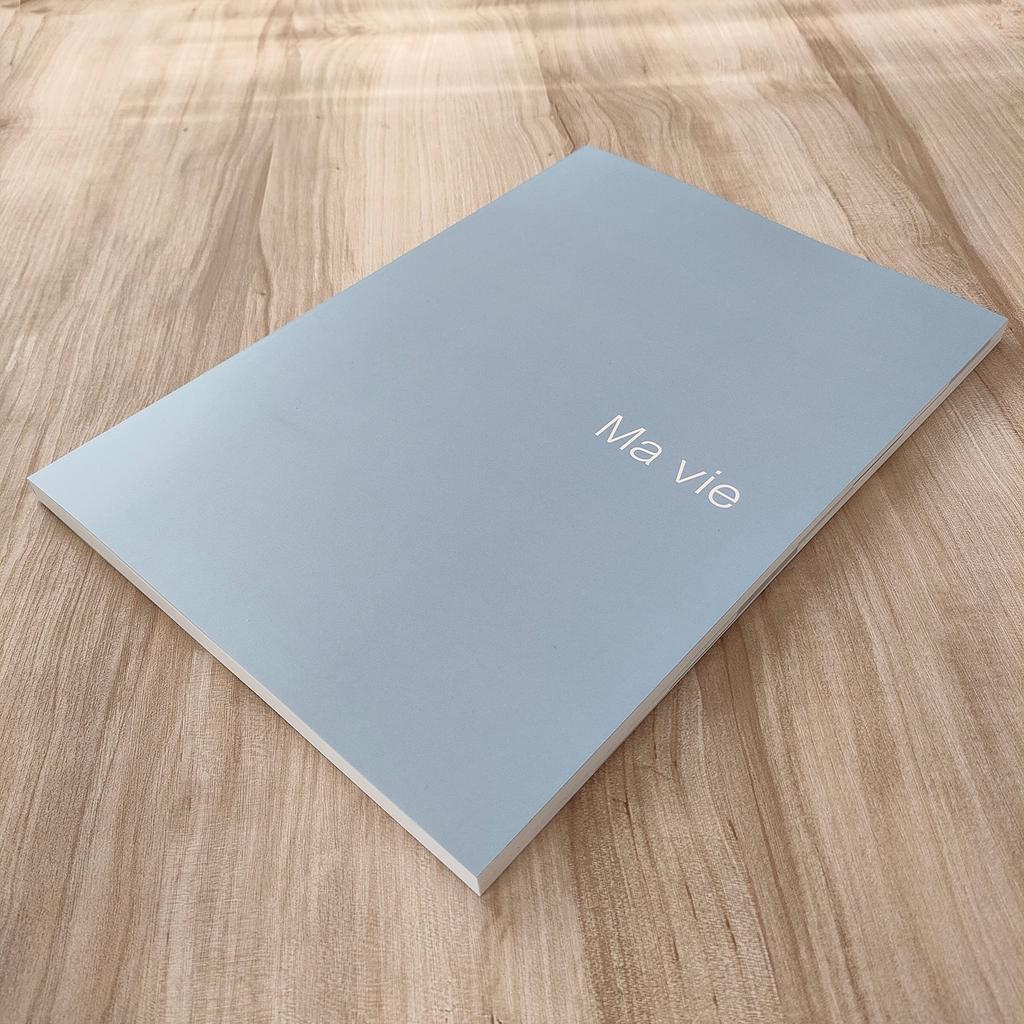 Home Building Notebook Notebook A4 Blue Gray #Iemana