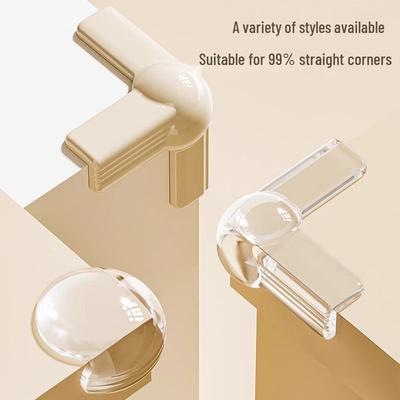 Transparent Safety Corner Protectors - Soft Edge Guards for Tables and Windows, Child Anti-Collision Covers.