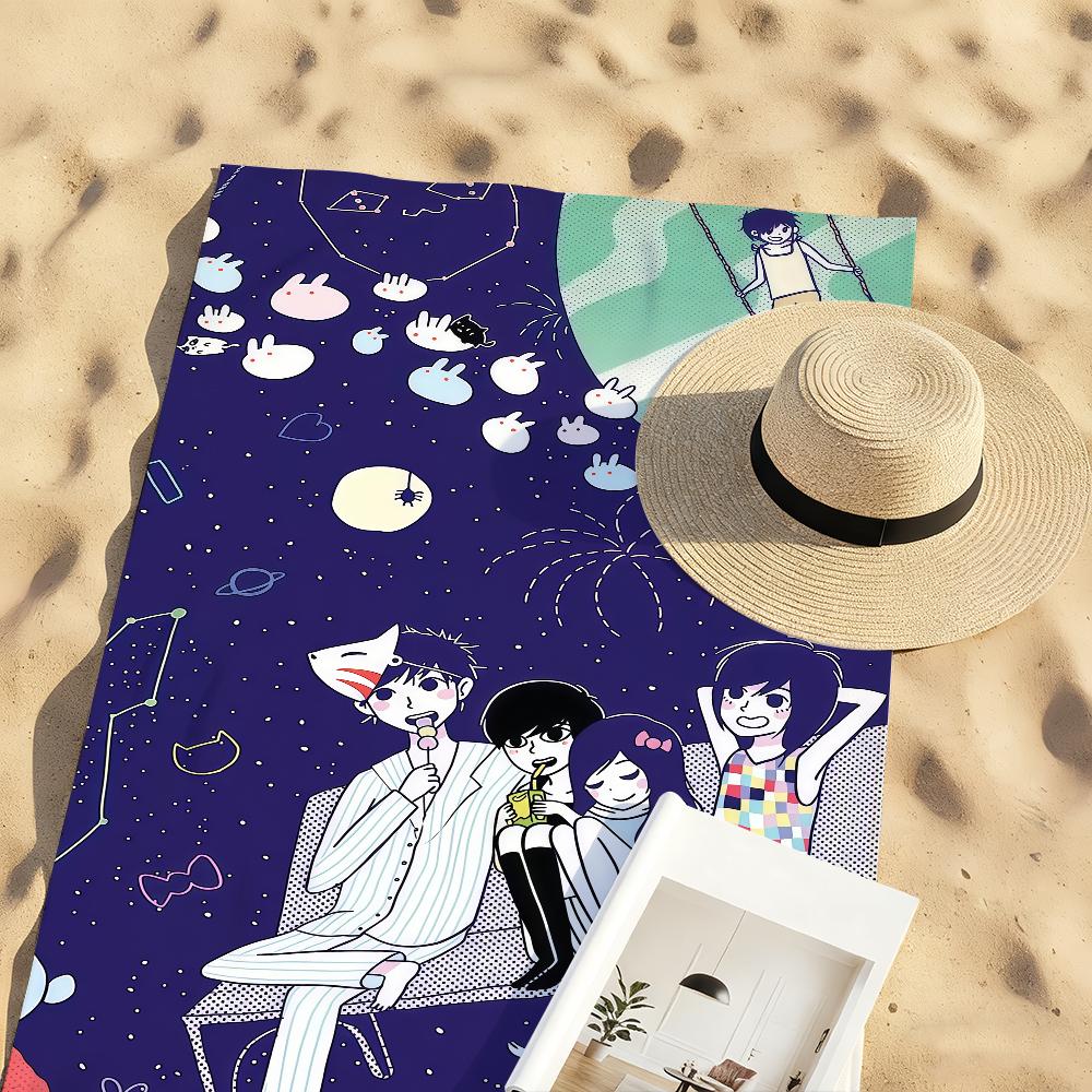 Game O-Omori CUTE Towel Quick Drying Beach Towels Are Suitable For Swimming Pools Camping Yoga And The Gym