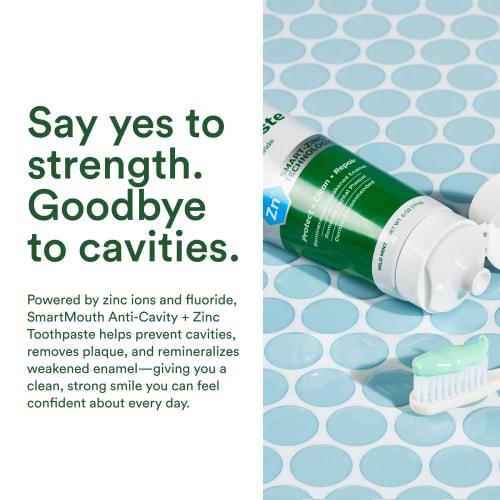 Smart Mouth Whitening Toothpaste with Fluoride Clean Mint 6 Oz (Pack of 2)